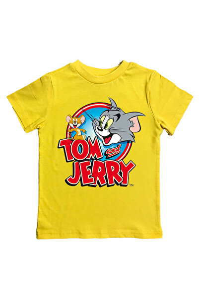 SEDİRLİ تي شيرت صيفي للأطفال من القطن الممشط بطبعة توم وجيري