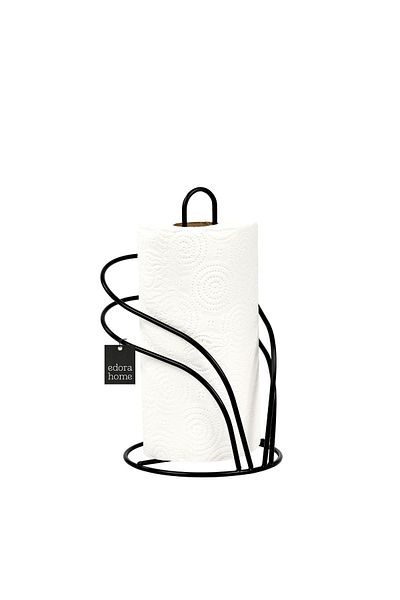 Edora Home Държач за ролкови хартиени кърпи Black Swan, Държач за салфетки Кухня Баня Детска спалня Аксесоар - Метал Неръждаема стомана