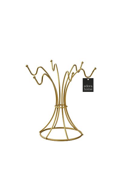 Edora Home Χρυσή βάση κοσμημάτων, βάση, βραχιόλι, σετ κολιέ, ροζάριο Organizer Δώρο-μεταλλικό ανοξείδωτο
