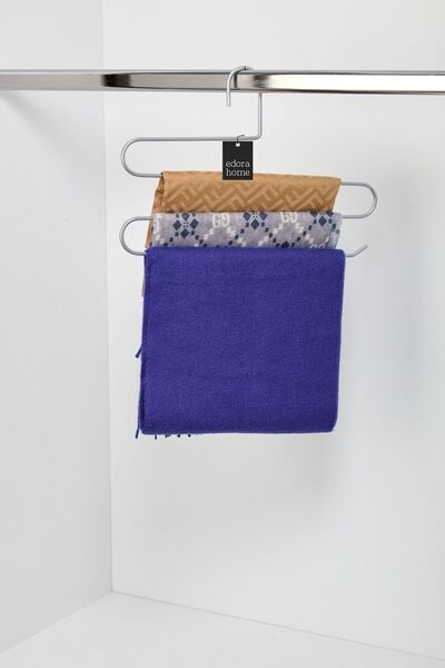 Edora Home Dulap argintiu cu 5 straturi, pantaloni cu 3 straturi, haine, șal,...