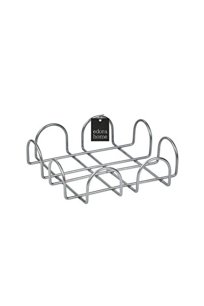 Edora Home Suport pentru șervețele pătrat argintiu 18 cm, cafenea, restaurant, hotel, veselă de bucătărie de lux șervețel de dimensiuni mari - metal inoxidabil