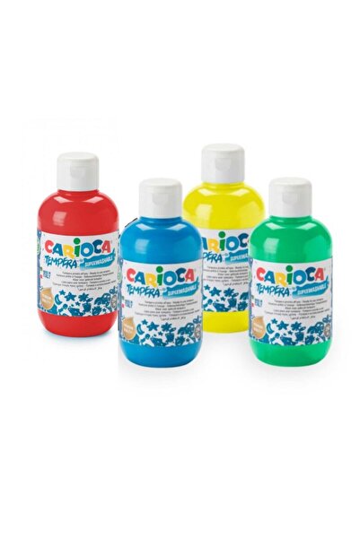 CARIOCA Yıkanabilir Sulu Boya 4 Ana Renk 250 Ml 250x4