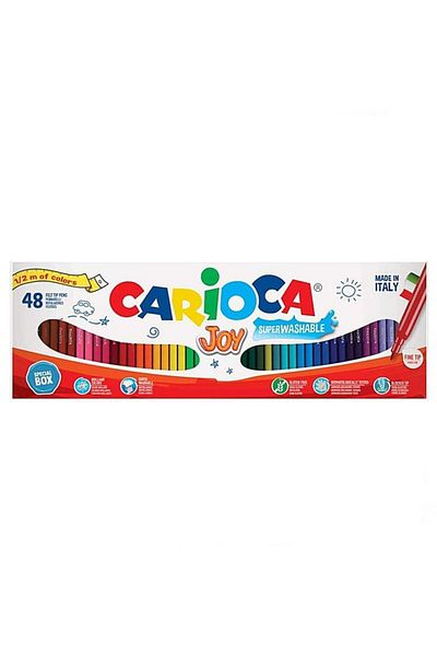 CARIOCA Joy Super Washable Felt Tip Crayons 48 Pack 41020