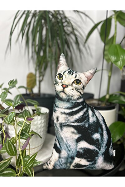 Pethoven Kedi Şeklinde Yastık "İncirella"