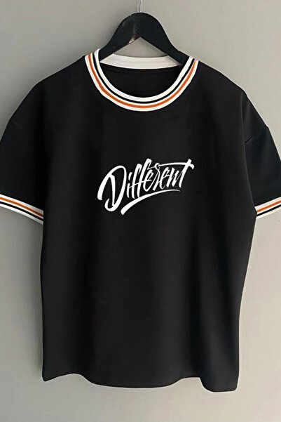 Vordevia Different Text Printed Unisex New Season Oversize Mold Collar Detail...