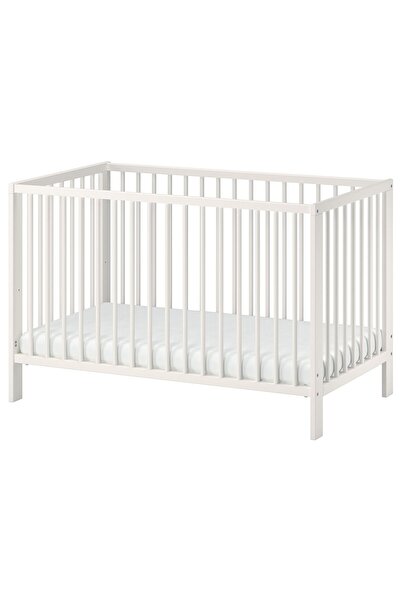 IKEA bebek karyolası, beyaz, 60x120 cm