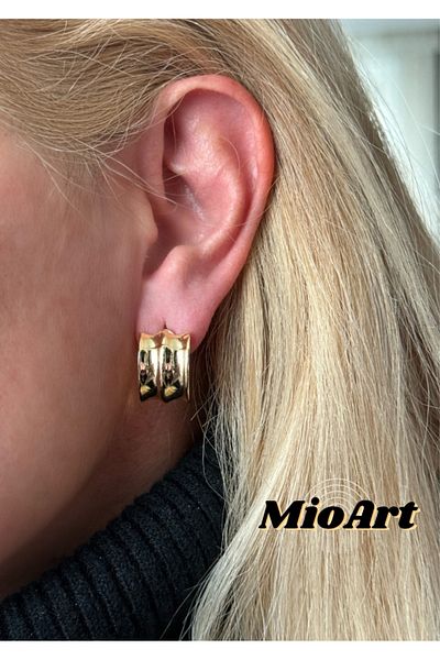 MioArt Simple Design Hoop Earrings