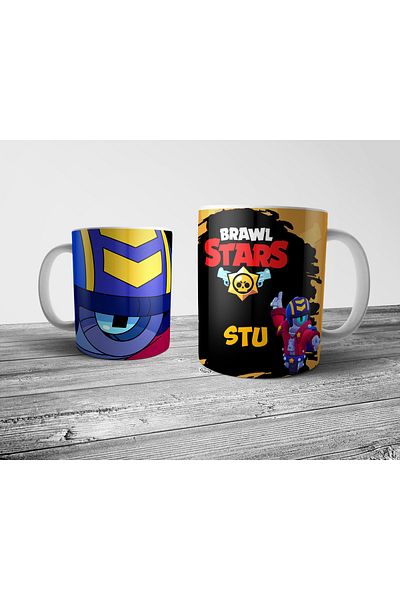 Pixxa Brawl Stars - Stu Mug Model 3