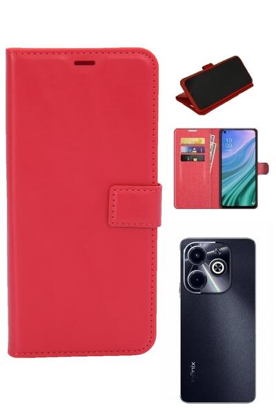 INFINIX HOT40İ (X6528B) Kamera Korumalı Cüzdanlı ve Kapaklı Kılıf