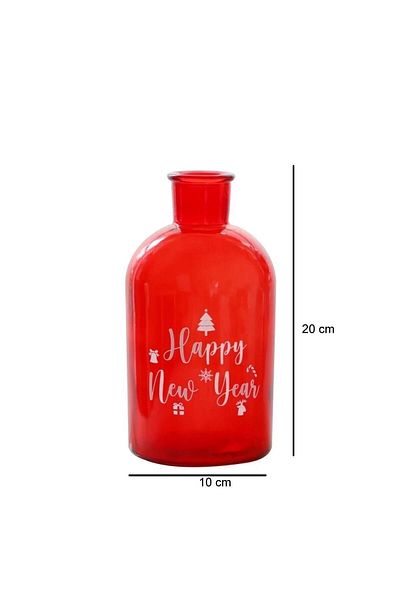 Binbirdemet Happy New Year - Red Comfortable Vase