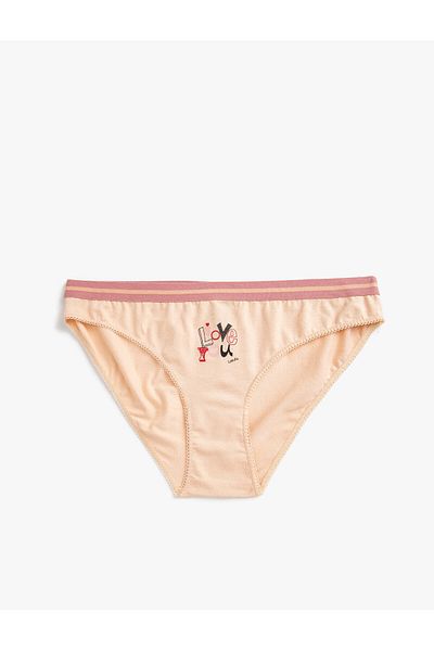 Koton Slip de bază cu imprimeu din bumbac