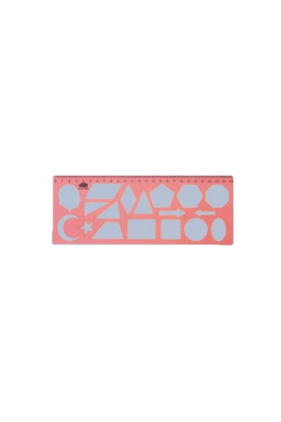 HATAS Șablon Geometric Riglă Turcă 25 Cm (25 BUC.)02285