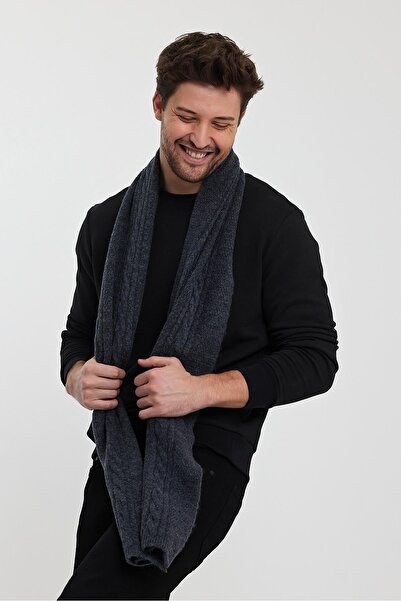 ALEXANDERGARDI Alexandergardı В'язаний детальний довгий трикотажний шарф (E24-ATKI-ERKK)