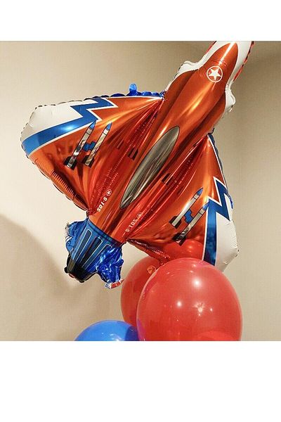 Partifabrik Missile Shuttle Red Space Foil Balloon