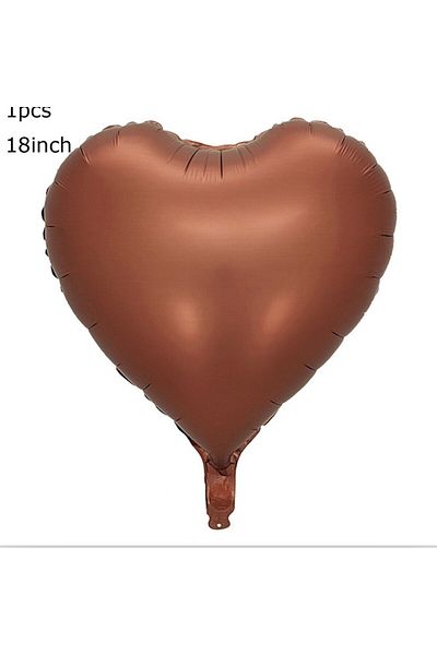 Partifabrik Satin Caramel Heart Foil Balloon 40 Cm 1 Piece