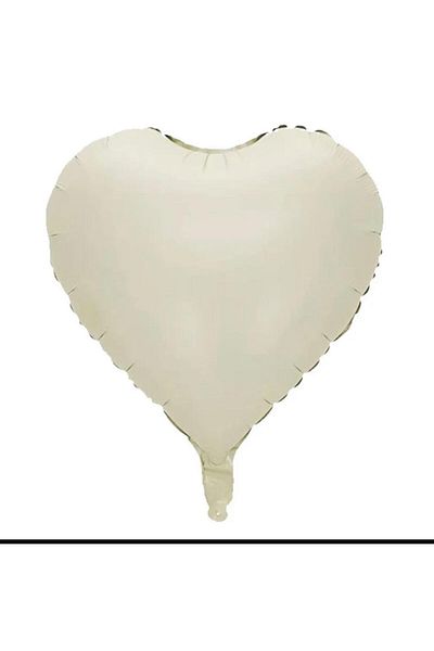 Partifabrik Satin Cream Heart Foil Balloon 40 Cm
