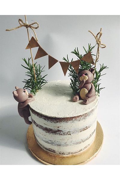 Partifabrik Kraft Triangle Cake Flag Ornament