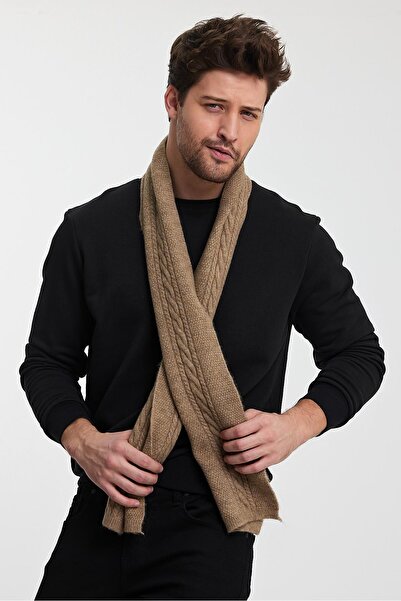 ALEXANDERGARDI Λεπτομερές μακρύ πλεκτό κασκόλ Alexandergardı (E24-ATKI-ERKK)