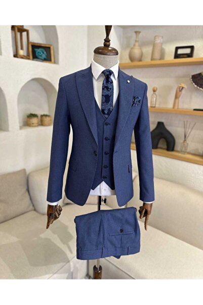 süit carismen ERKEK YELEKLİ TAKIM ELBİSE {KRAVAT VE YAKA SÜSÜ HEDİYEMİZDİR}