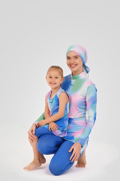 ALFASA Costum de baie cu mâneci zero pentru copii