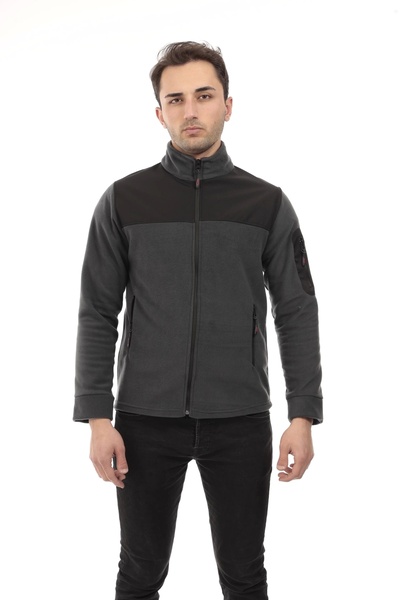 Softshell Polar Üç Cepli - Siyah / Antrasit
