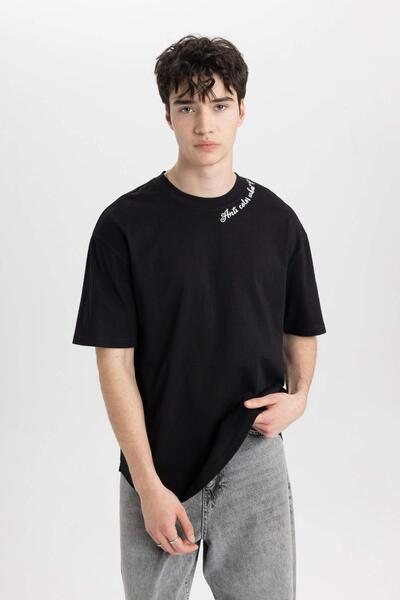 DeFacto Ανδρικό μπλουζάκι - C2135AX/BK81