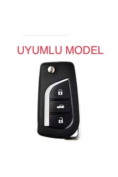 ŞENYILDIZ AKSESUAR Toyota Auris Corolla Yaris Avensis Silicon Key Protection Case - Black Color