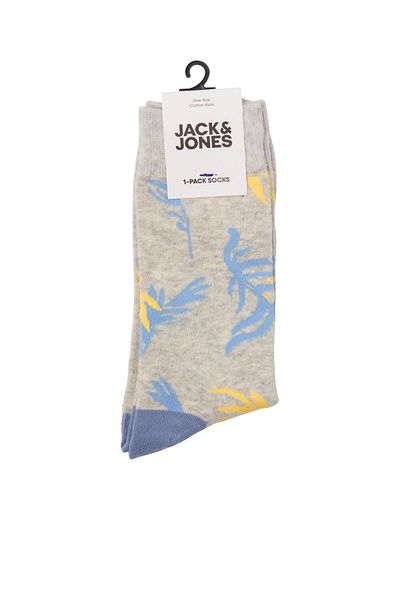 Jack & Jones Мъжки къси чорапи Jack Jones Jacreece, сиви, 12252684-05