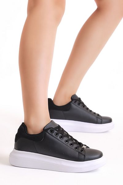 Tonny Black Pantofi sport unisex negru alb V2alx