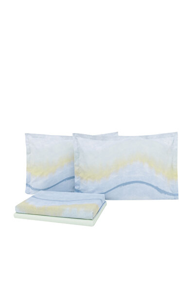 Yataş Lea Double 100% Cotton Pique Set - Blue