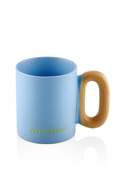 The Mia Macaron Porcelain Mug Blue 330 ml