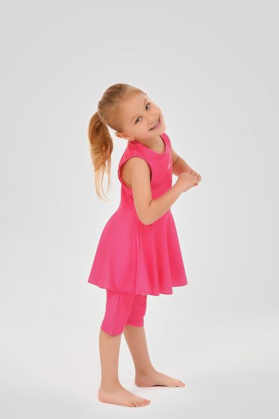 ALFASA Zero Sleeve Children's Swimsuit with Flounce Skirt