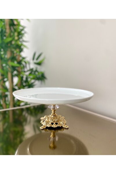 Sillage Home طبق تقديم فاخر قائم 26 سم، تقديم قائم، تقديم كعكة الكيك