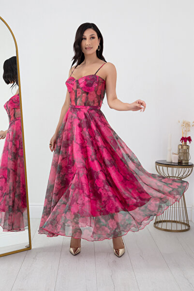 PULLIMM DNS1579 Μοντέλο Κρεμαστό Τούλι Φόρεμα