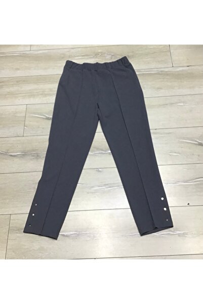 ECE GİYİM SCUBA YANLARDAN CEPLİ ÖNÜ DİKİŞLİ PAÇASI ÇAKMALI BELİ LASTİKLİ BÜYÜK BEDEN PANTOLON