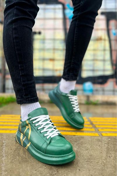 BPM Pantofi pentru bărbați CH254 CBT Pittura - 491 VERDE / VERDE ÎNCHIS V