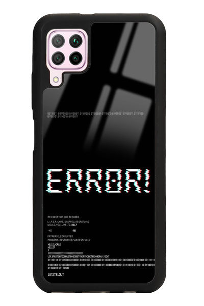 Spoyi Huawei P40 Lite Error Tasarımlı Glossy Telefon Kılıfı