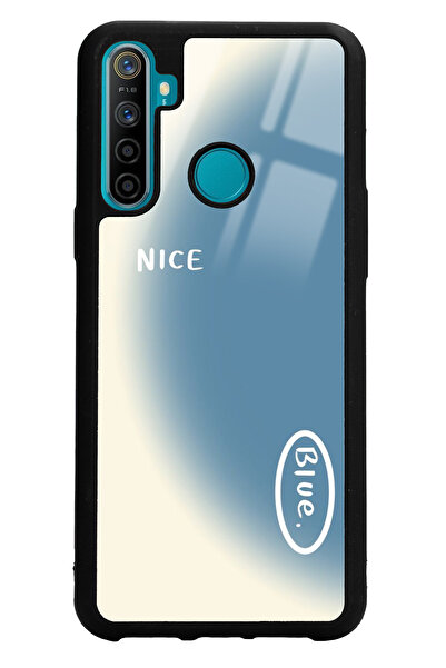 Spoyi Oppo Realme C3 - 5i Nice Blue Tasarımlı Glossy Telefon Kılıfı
