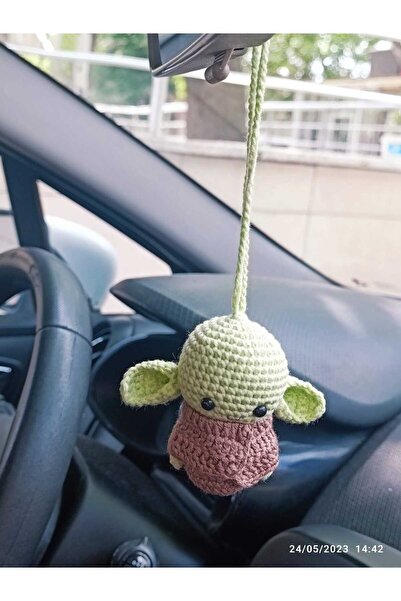 Beyaz Zambaklar Kadın Kooperatifi Amigurumi Otomobil Süsü... Dikiz aynası süs...
