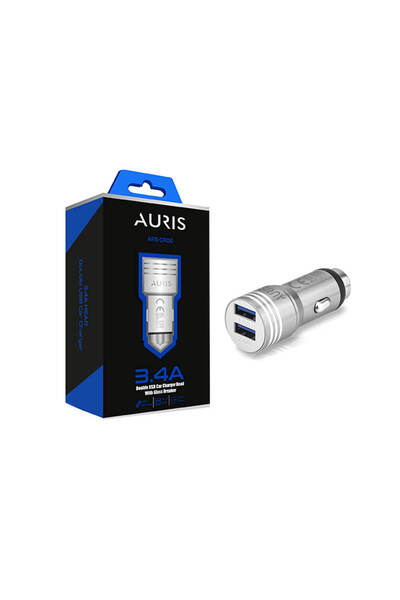 ecocenter Metal Araç Şarj Çakmaklık, Uyumlu Çift USB Girişli Çakmaklık,Araç Şarj Cihazı