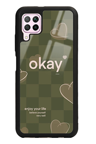 Spoyi Huawei P40 Lite Enjoy Your Life Tasarımlı Glossy Telefon Kılıfı