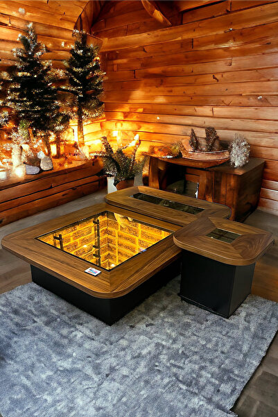 Eymense Venoza 3'lü 3D Orta Sehpa Seti