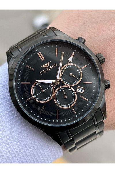 FERRO Inner Functions Active Chronograph 30 Mt Waterproof Men's Wrist Watch xf0024