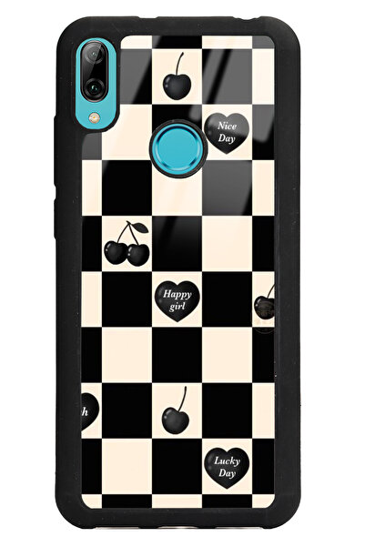 Spoyi Huawei Y6 (2019) Happy Girls Tasarımlı Glossy Telefon Kılıfı