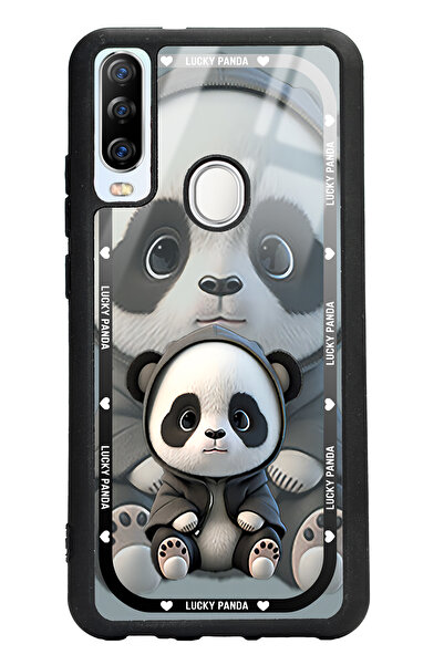 Spoyi GM 20 Pro White lucky panda Tasarımlı Glossy Telefon Kılıfı