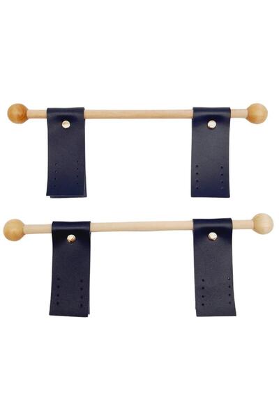 angel çanta aksesuar Accesoriu Geanta Angel Mâner Geanta Lemn Cu Piele Artifi...