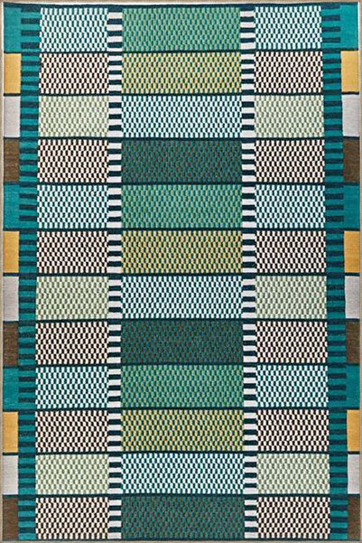 Rugs Modern Halı Rectangular Geometric Patterned Decorative Carpet in Light B...