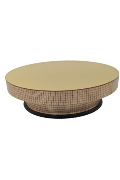 STAND MARKET حامل دوار ذهبي كهربائي كبير