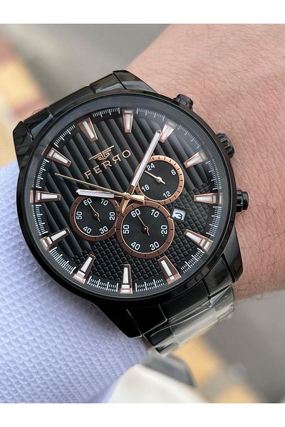 FERRO Inner Functions Active Chronograph 30 Mt Waterproof Men's Wrist Watch xf0033