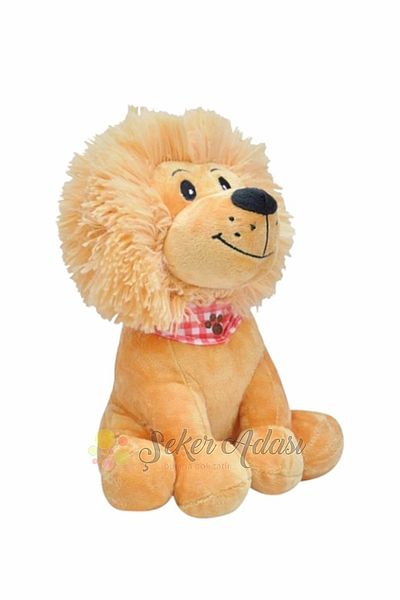 Şeker Adası Cute Plush Lion 27 Cm Soft Game And Sleeping Friend King Of Forests Gs